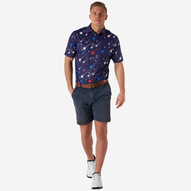 Royal & Awesome Shooting Stars Polo