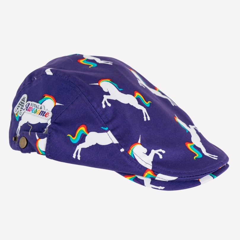 royal & awesome Stallion Strides Flat Cap