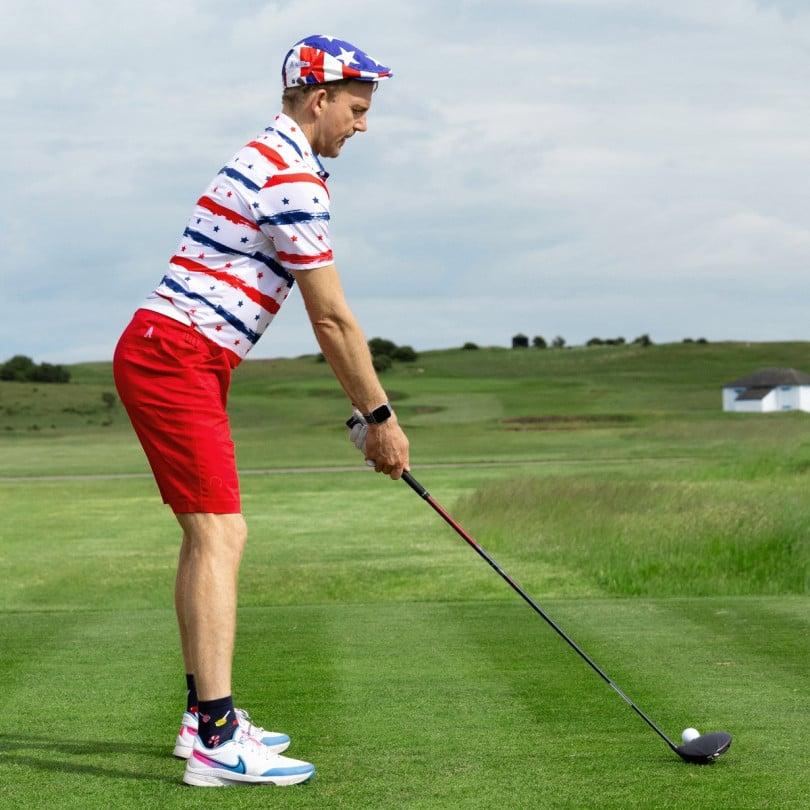 Royal & Awesome Stars And Stripes Polo