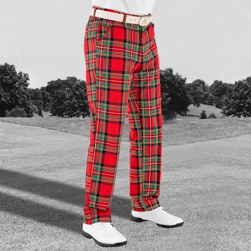 royal & Awesome Stewart Tartan Golf Pants