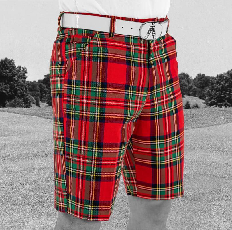 royal & awesome Stewart Tartan Shorts