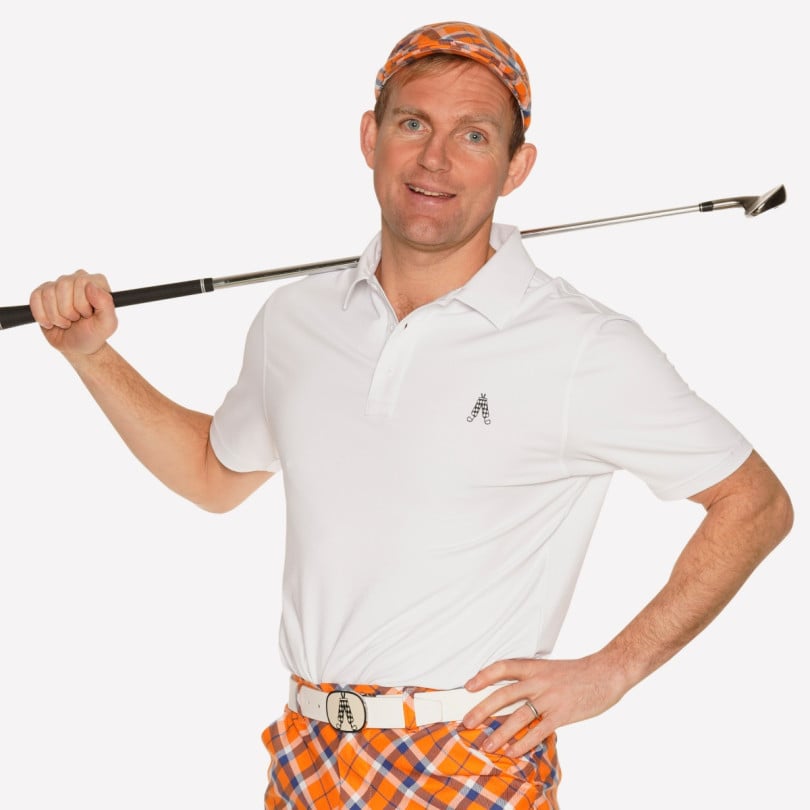 Royal & Awesome Tangerine Tartan Flat Cap