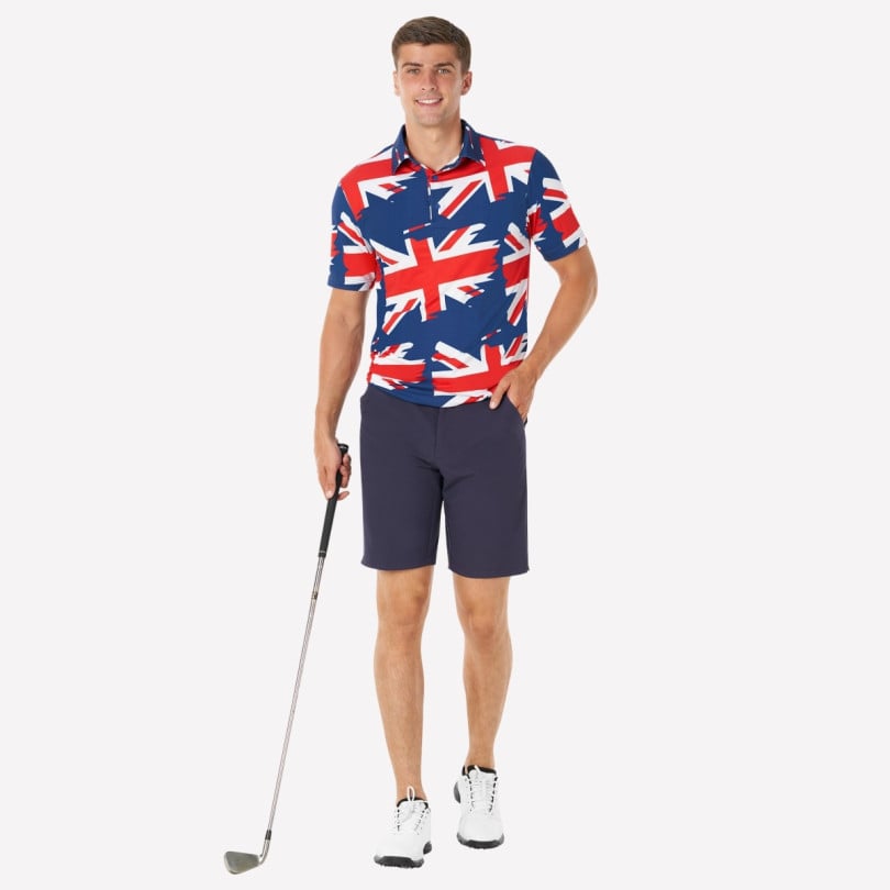 Royal & Awesome Union Jack Polo