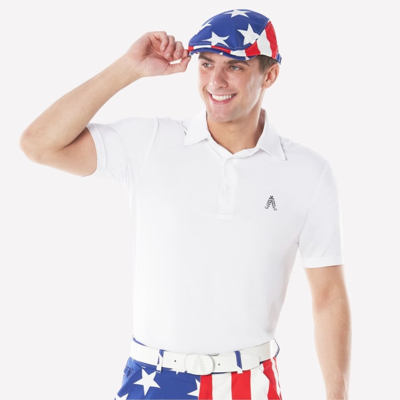 Royal & Awesome USA Flag Flat Cap