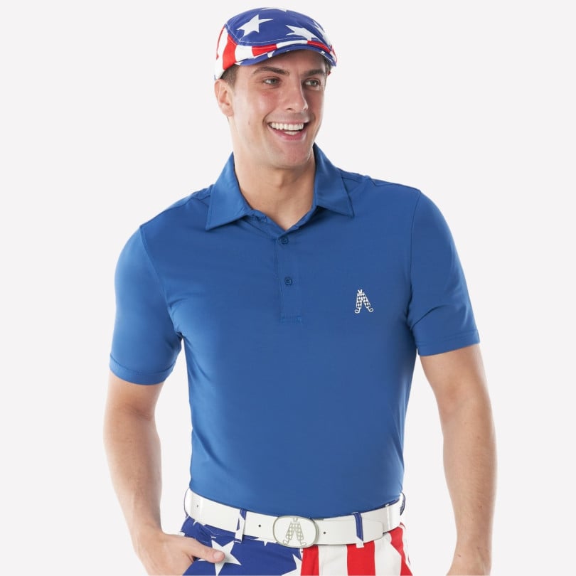 Royal & Awesome USA Flag Flat Cap