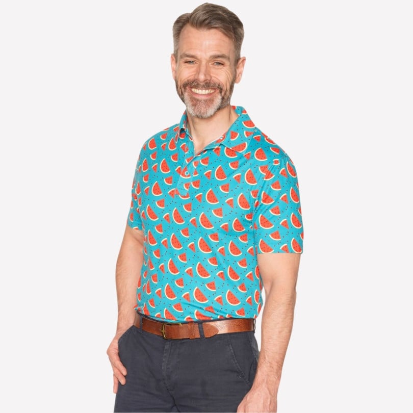 Royal & Awesome Watermelon Polo