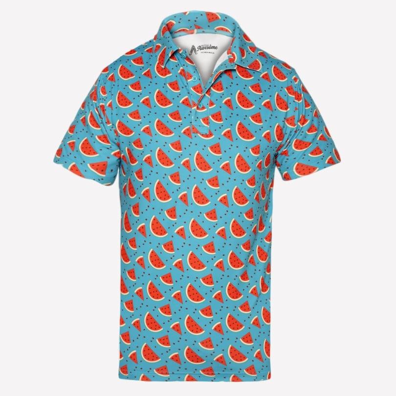 royal & awesome Watermelon Polo