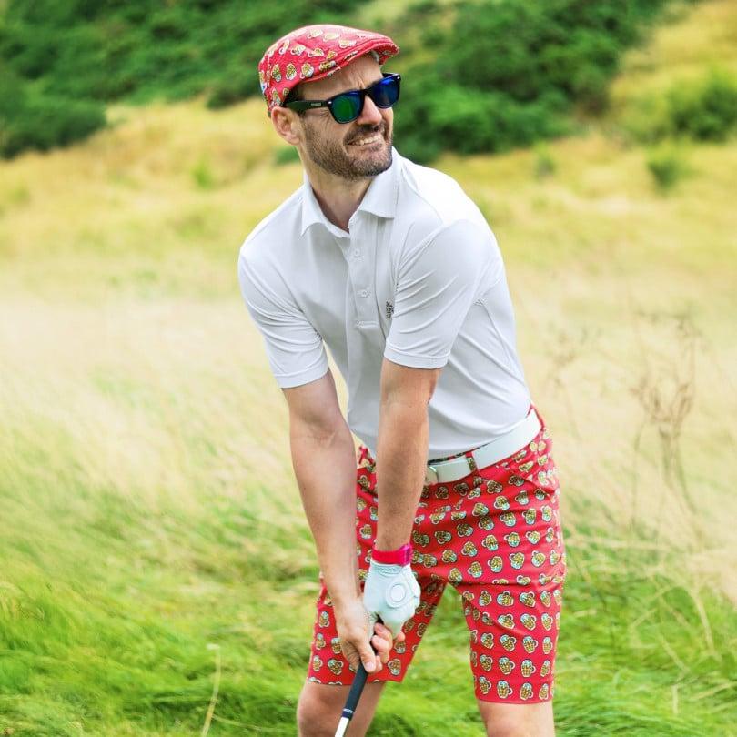 Royal & Awesome White Polo