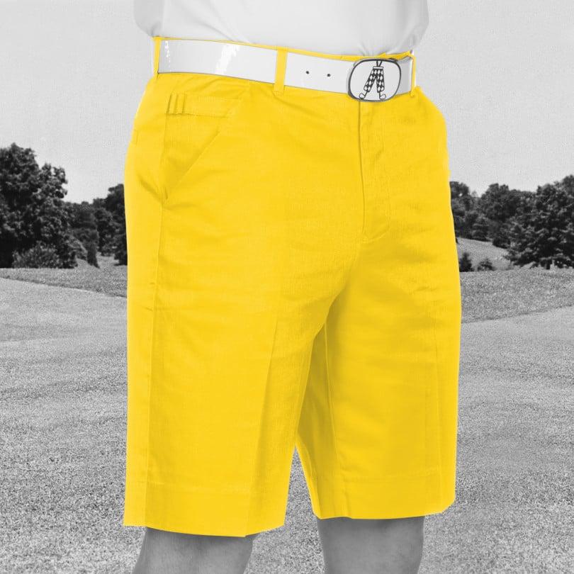 royal & awesome YOLO Yellow Shorts