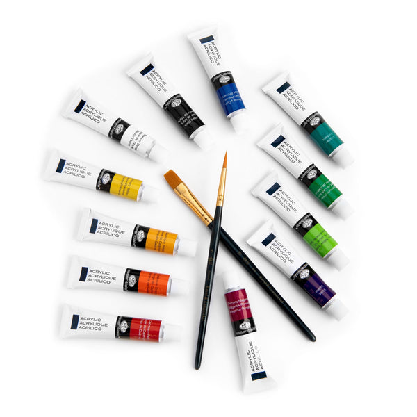 Royal And Langnickel ACR Series | Acrylic Paint Packs With Brushes - 12 Ml