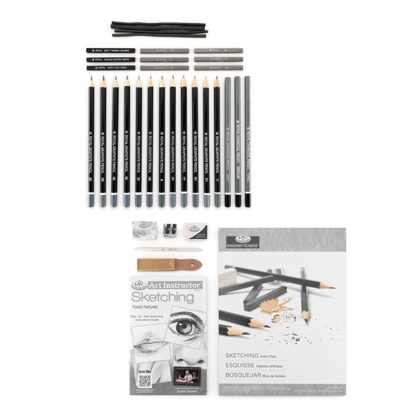 Royal And Langnickel AIS-102 | Facial Features Sketching Art Set - 35pc