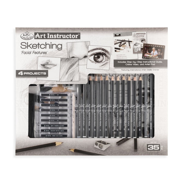royal and langnickel AIS-102 | Facial Features Sketching Art Set - 35pc