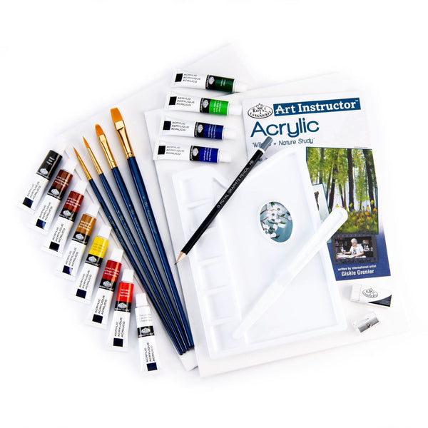 Royal And Langnickel AIS-104 | Wildlife + Nature Study Acrylic Art Set - 24pc