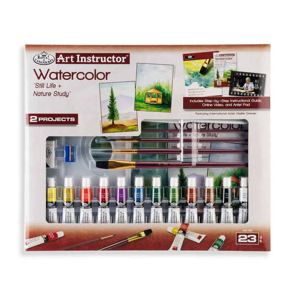 royal and langnickel AIS-105 | Still Life + Nature Study Watercolor Art Set - 23pc