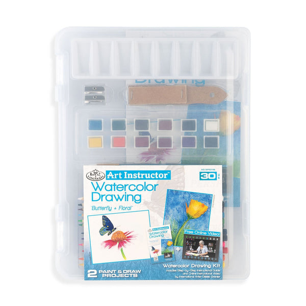 royal and langnickel AIS-WPN3106 | Watercolor Drawing Clearview Art Set - 30pc