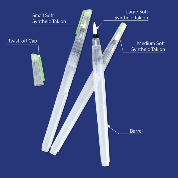 Royal And Langnickel AQFLO-500 | Brush Pen Sizes 1 2 3