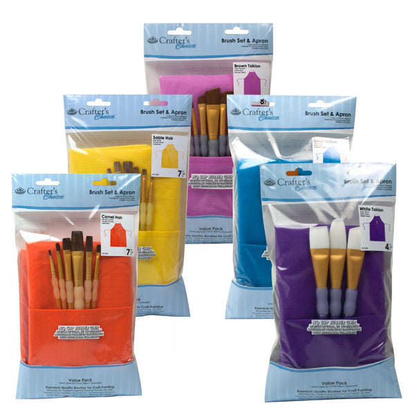 royal and langnickel ASCCG-APRBONUS | Brush Set & Apron 5pc Assortment royal and langnickel ASCCG-APRBONUS | Brush Set & Apron 5pc Assortment