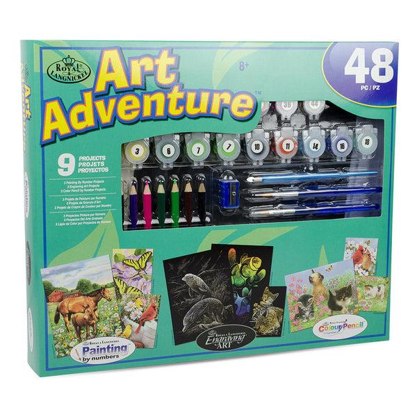royal and langnickel AVS-105 | Art Adventure® 48pc 9 Project Art Activities Variety Set