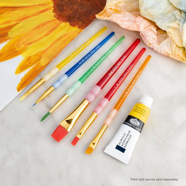 Royal And Langnickel BK601 | Big Kid's Choice™ 6pc Lil' Grippers™ Beginner Brush Set