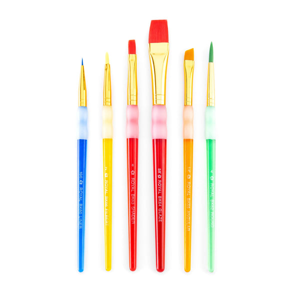 Royal And Langnickel BK601 | Big Kid's Choice™ 6pc Lil' Grippers™ Beginner Brush Set