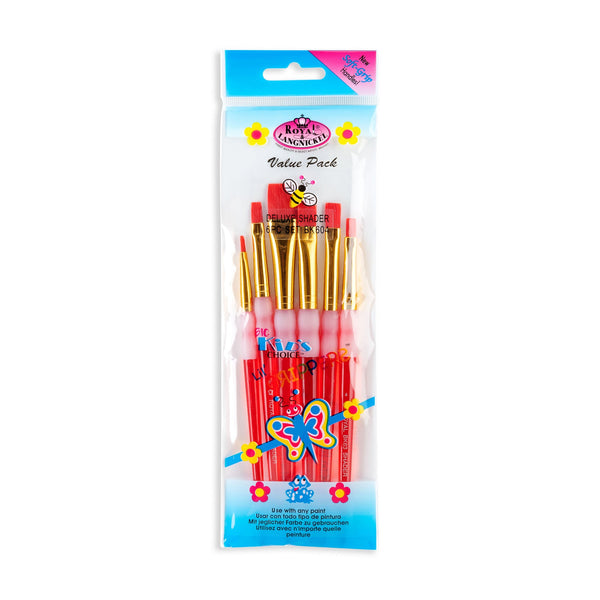 royal and langnickel BK604 | Big Kid's Choice™ 6pc Shader Brush Set