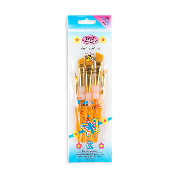 royal and langnickel BK605 | Big Kid's Choice™ 5pc Angular Brush Set