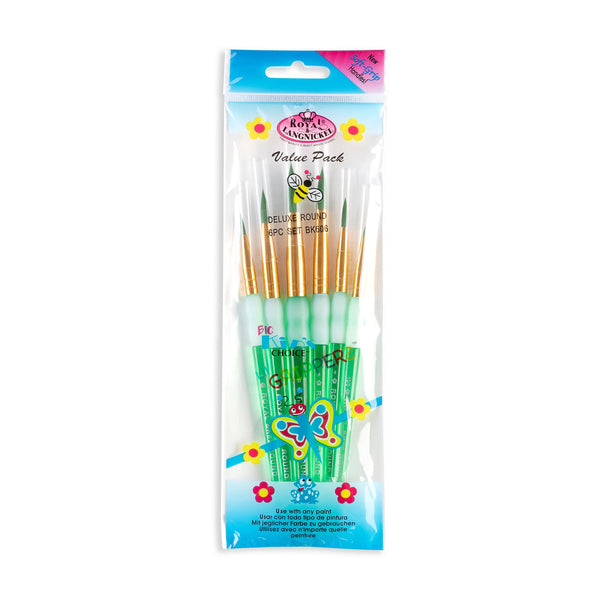royal and langnickel BK606 | Big Kid's Choice™ 6pc Round Brush Set