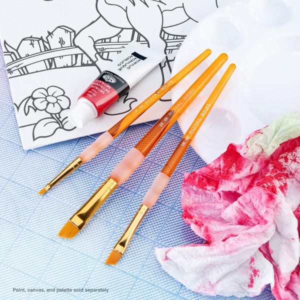 Royal And Langnickel BK608 | Big Kid's Choice™ 3pc Angular Brush Set