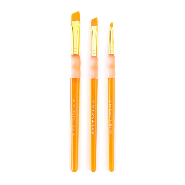 Royal And Langnickel BK608 | Big Kid's Choice™ 3pc Angular Brush Set