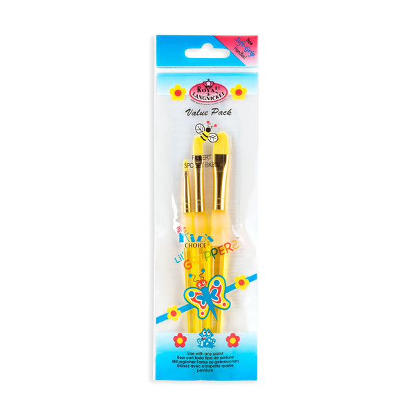 royal and langnickel BK609 | Big Kid's Choice™ 3pc Filbert Brush Set