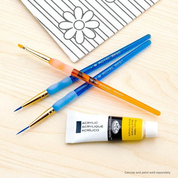 Royal And Langnickel BK612 | Big Kid's Choice™ 3pc Detail/Angular Brush Set