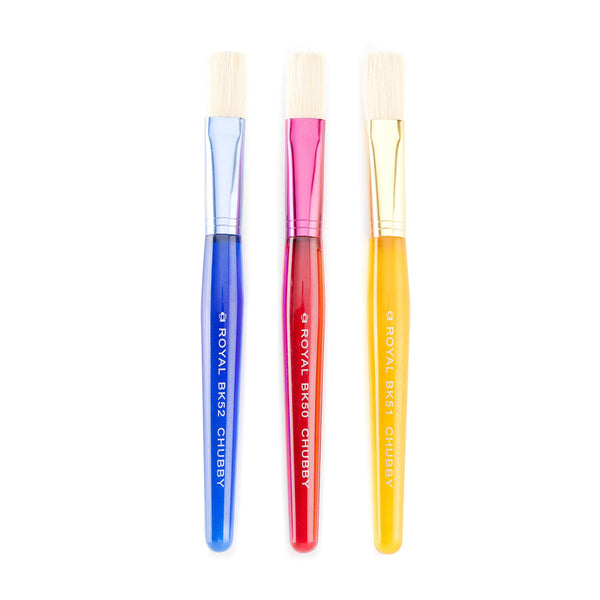 Royal And Langnickel BK617 | Big Kid's Choice™ 3pc Toddler Chubby Flat Brush Set