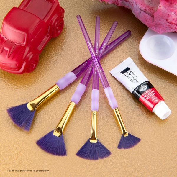 Royal And Langnickel BK681 | Big Kid's Choice™ 4pc Fan Brush Set