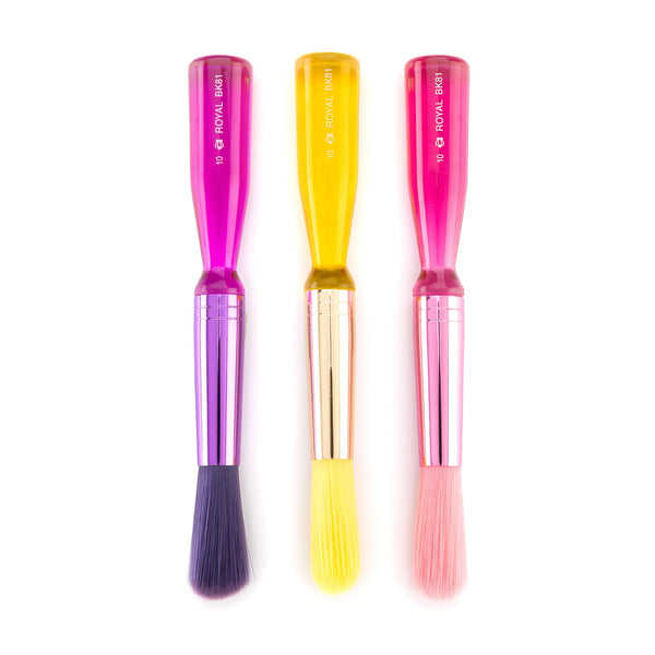 Royal And Langnickel BK690 | Big Kid's Choice™ 3pc Nylon Lil' Dippers™ Brush Set