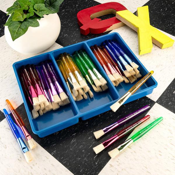 Royal And Langnickel BLBOX-BKCHUBFLT-48 | Big Kid's Choice™ 48pc Chubby Flat Brush Set