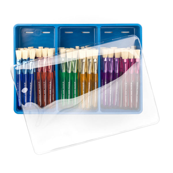 royal and langnickel BLBOX-BKCHUBFLT-48 | Big Kid's Choice™ 48pc Chubby Flat Brush Set