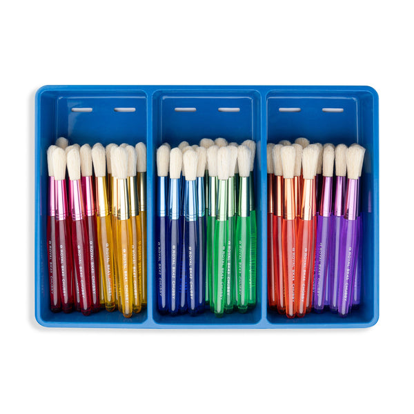 Royal And Langnickel BLBOX-BKCHUBRND-48 | Big Kid's Choice™ 48pc Chubby Round Brush Set