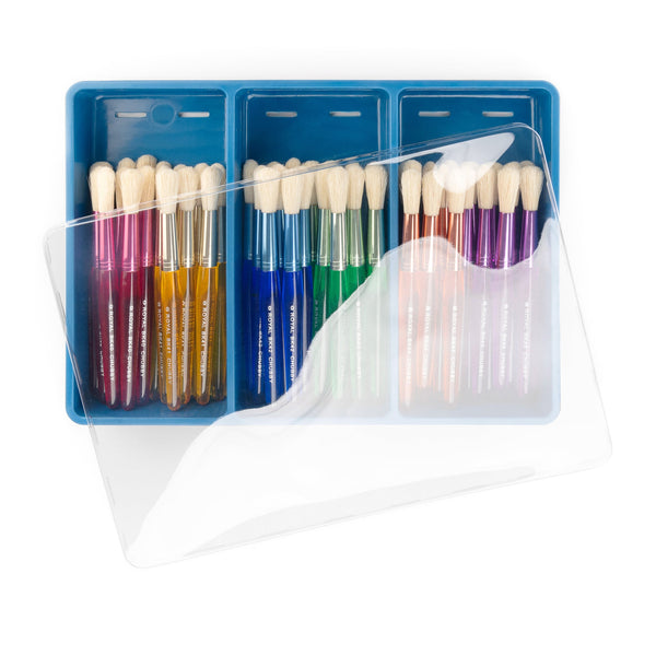 royal and langnickel BLBOX-BKCHUBRND-48 | Big Kid's Choice™ 48pc Chubby Round Brush Set