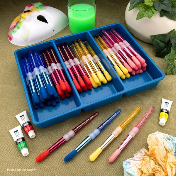 Royal And Langnickel BLBOX-BKNYLRND-48 | Big Kid's Choice™ 48pc Chubby Nylon Round Brush Set