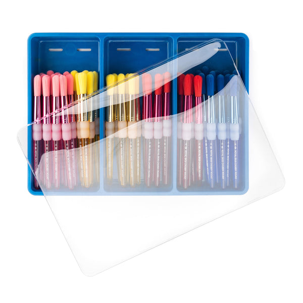royal and langnickel BLBOX-BKNYLRND-48 | Big Kid's Choice™ 48pc Chubby Nylon Round Brush Set