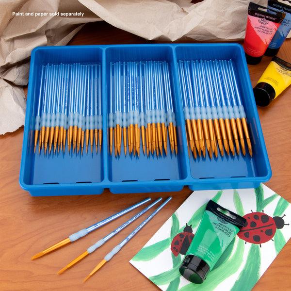 Royal And Langnickel BLBOX-CCRND-72 | 72pc Crafter's Choice™ Round Brush Blue Box Set