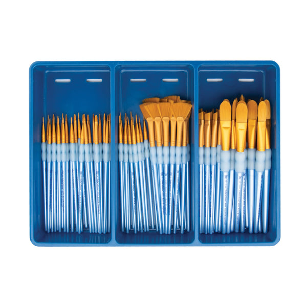 royal and langnickel BLBOX-CCSPECIAL-72 | 72pc Crafter's Choice™ Specialty Brush Blue Box Set