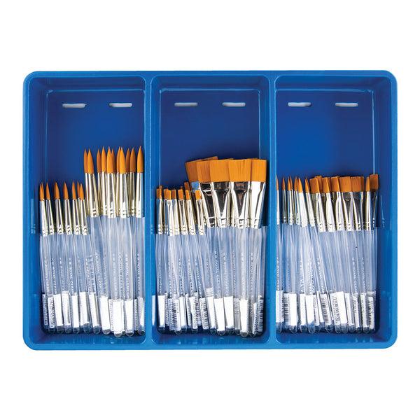 royal and langnickel BLBOX-CLR-72 | Clear Choice™ 72pc Classroom Caddie Brush Set