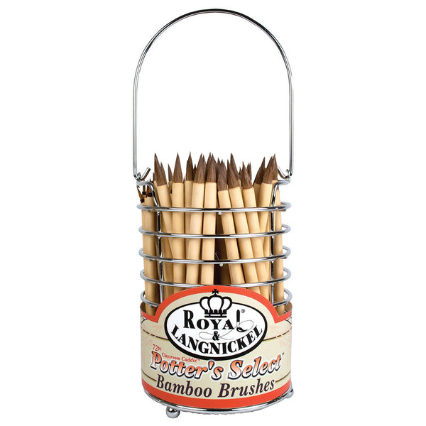 royal and langnickel CAD-BAM-72 | Potter's Select™ 72pc Bamboo Brush Set