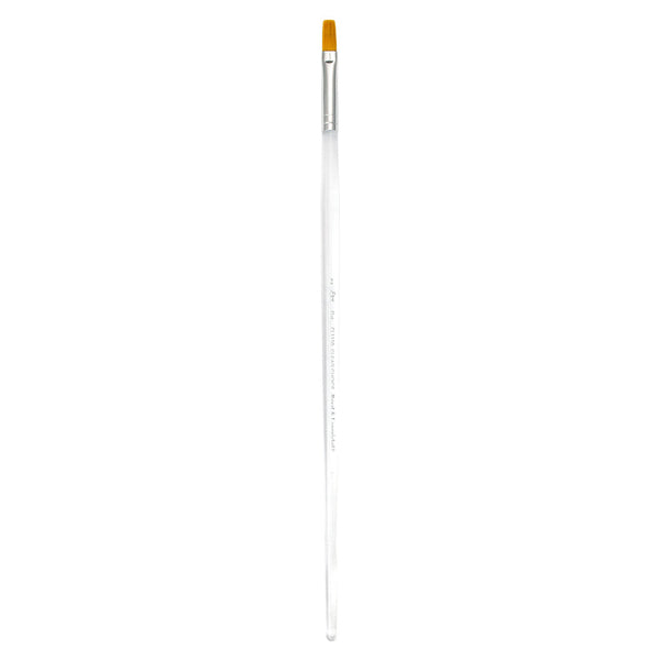 Royal And Langnickel CL1150 Series | Clear Choice™ Long Handle Golden Taklon Flat Brush