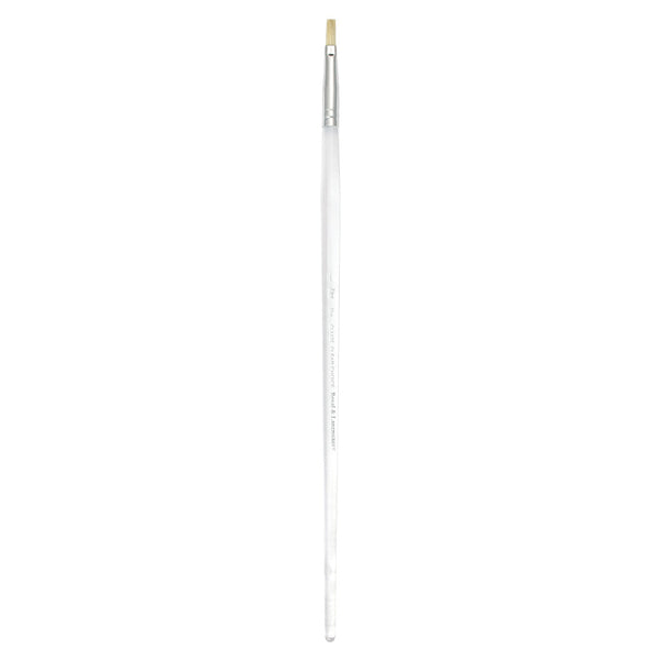 royal and langnickel CL1425 Series | Clear Choice™ Long Handle White Bristle Flat Brush