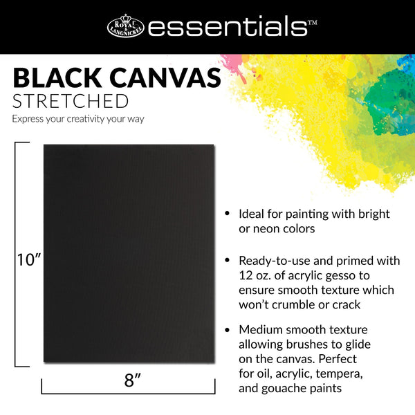 Royal And Langnickel CNVB-BLK810-2 | 2pk 8 X 10 Panel Value Black