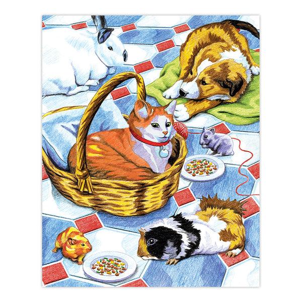 Royal And Langnickel CPN1 | Colour Pencil By Numbers™ 13pc 8.75" X 11.75" Family Pets Project