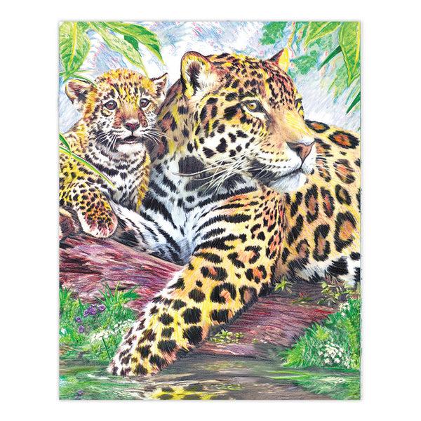 Royal And Langnickel CPN10 | Colour Pencil By Numbers™ 13pc 8.75" X 11.75" Jaguar By Pool Project