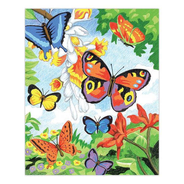 Royal And Langnickel CPN2 | Colour Pencil By Numbers™ 13pc 8.75" X 11.75" Butterflies Project